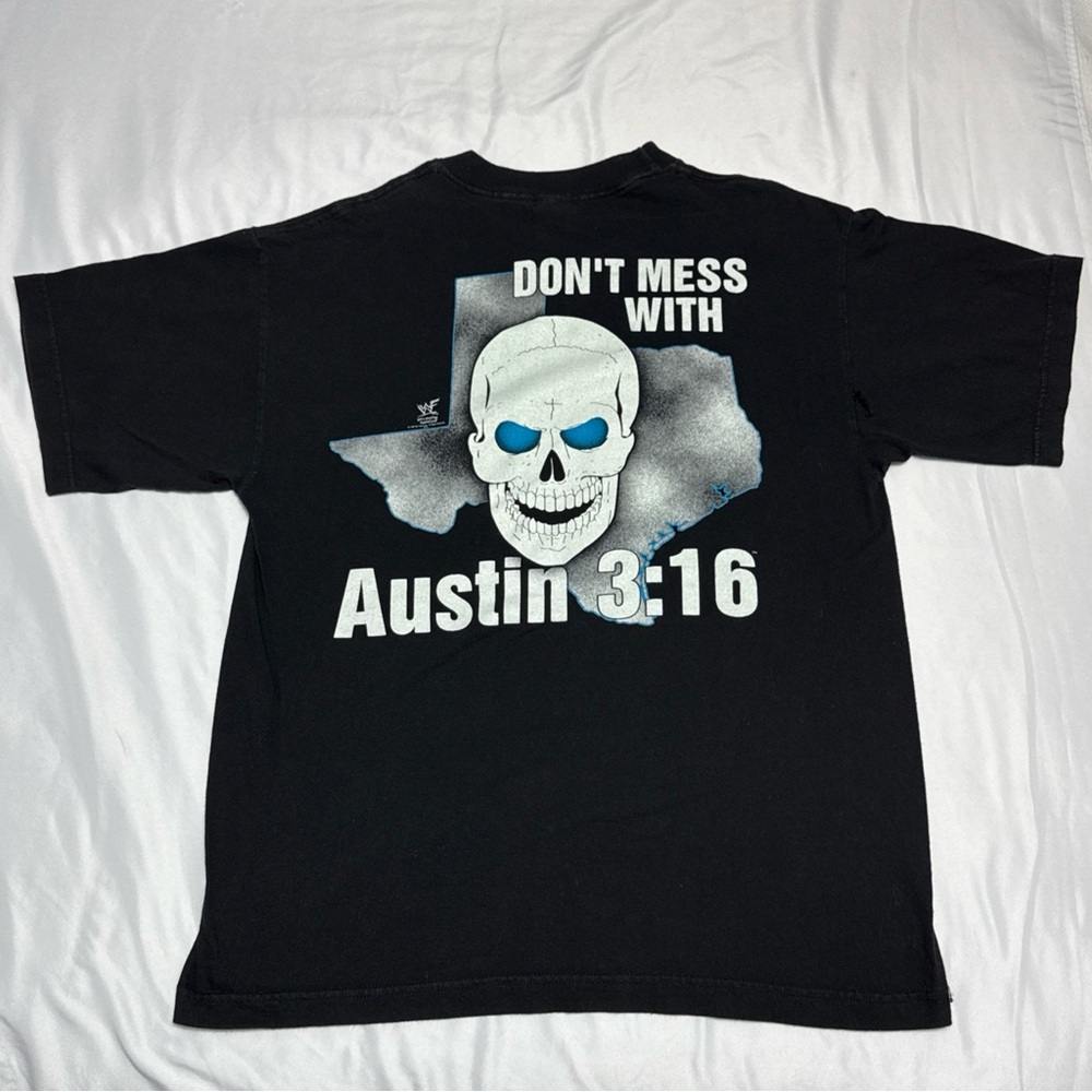WWF Stone Cold Austin 3:16 Vintage 1998 State Bird of Texas T-Shirt Size L READ